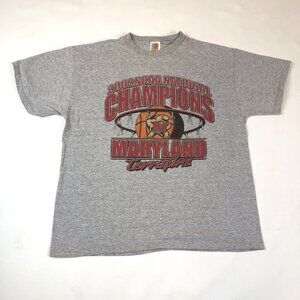 Vintage University Maryland Terrapins 2002 NCAA Basketball Champions T-Shirt XL